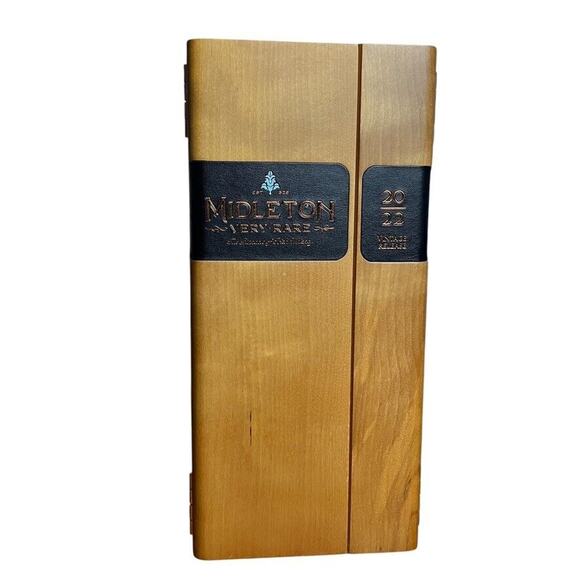 Bookers Other - Midleton Very Rare 2022 Wood Irish Whiskey Display Box Empty Collectors Man Cave